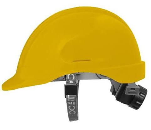 Capacete Turtle aba carneira e suspenção - Steelflex amarelo
