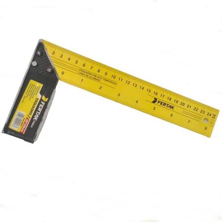 Esquadro Aço cabo de aluminio 12 pol Profissional