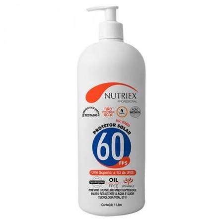 Protetor solar nutriex fps60 1L